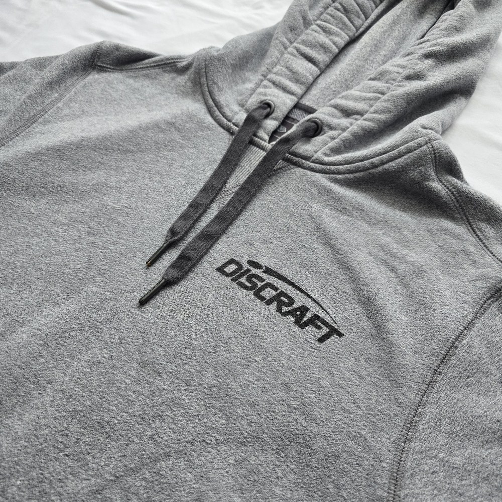 New Era Discraft Gray Pullover Hoodie Disc Golf Logo Size Small